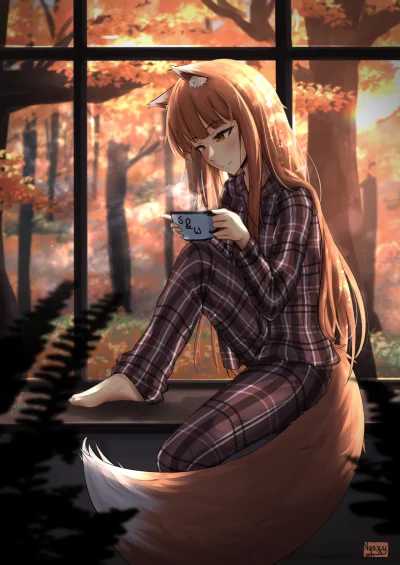 LatajacaPapryka512 - Po robocie herbata i piżamka.
#spiceandwolf #anime #randomanime...