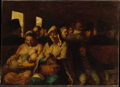 myrmekochoria - Honoré Daumier, Powóz klasy trzeciej, 1862.

#starszezwoje - tag ze...
