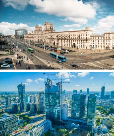 PanRadaktor - @marian-nitroszczur: centrum Minska vs centrum Warszawy obydwa miasta b...