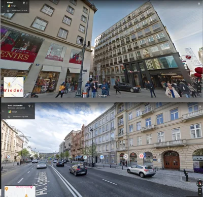 advert - centrum Wiednia vs centrum Wwy.
zrównać Wiedeń z ziemią