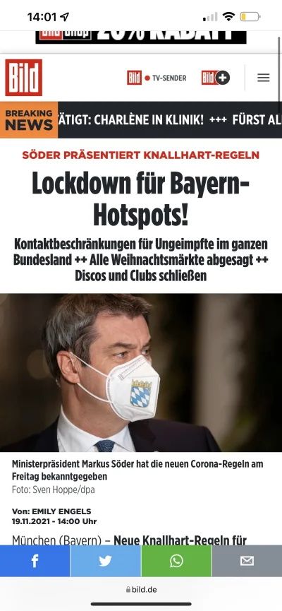 EvineX - Lockdown w Bawarii potwierdzony, pozdrawiam #bawaria ale za chwile tak będzi...