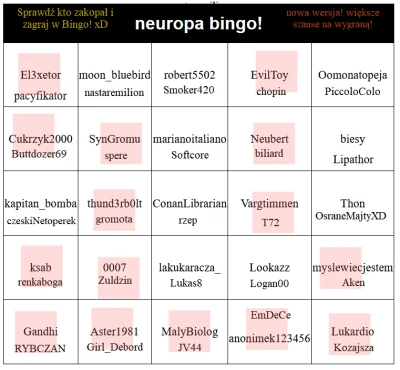 m.....s - Tak niewiele do czterokrotnego bingo! 
Takiego wysypu jeszcze nie widziałe...