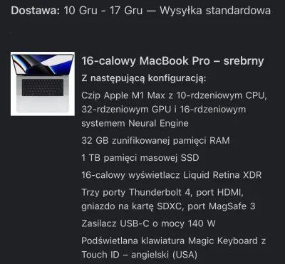 Furmik - Za ile wam przyjdą wasze laptopy w podobnej konfiguracji? 
#apple