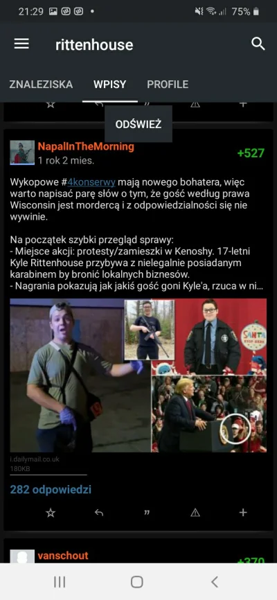 bizonsky - Zajebiście dużo satysfakcji daje mi szukanie starych postów o Kyle Rittenh...