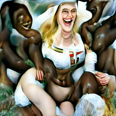jednorazowka - happy white woman