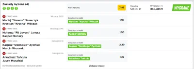 ElTalento - panie jacku nie zawiodłem się, dziękuję
#famemma #betclic #bukmacherka