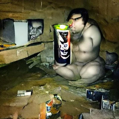 K.....u - Incel drinking an energy drink in his basement

Ta sztuczna inteligencja ...