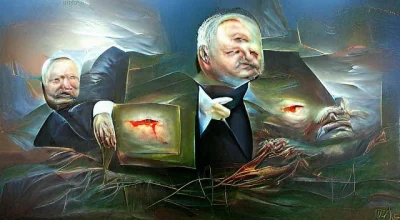 jabadabadupka - Kaczyński by beksiński @piwnica-tym-czym-dla-rysia-ulica:
