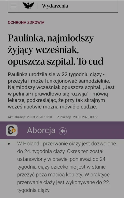 s.....i - > Wczesniak to nie płód. Głupota konserw zaorana.

@wcinaster: przecież w...