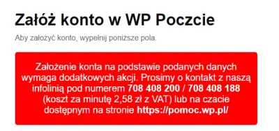 jadalny_kasztan - Założenie bezpłatnego konta pocztowego wymaga kontaktu z infolinią....