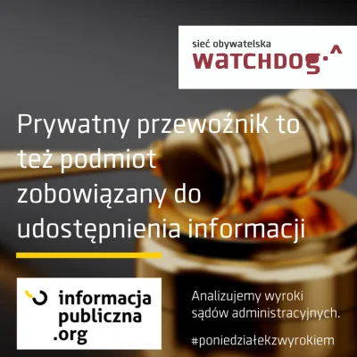 WatchdogPolska - Czy przedsiębiorca, który realizuje usługę kontroli biletów w miejsk...