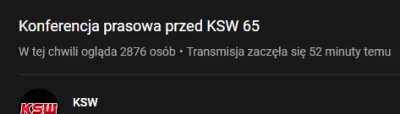 wieszjo - Mała oglądalność konfy bo większość fanów KSW nie dostało wolnego na budowi...