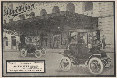 myrmekochoria - Reklama dla samochodów elektrycznych Studebaker, 1910. 

#starszezw...