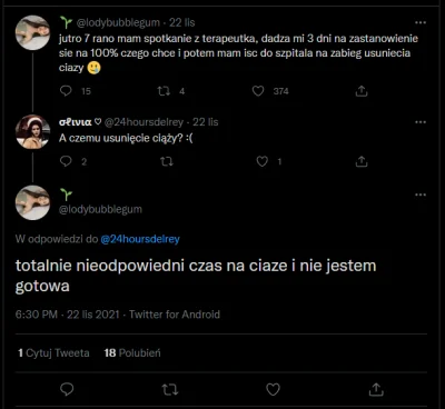 Snowdr0p - tutaj w formie obrazkowej, zanim nie usunęła tweeta