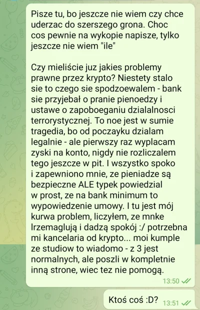 mazaken - Chyba zorganozowana akcja. Moje zapytanie na tg z dzis jak wyszedlem z ing.