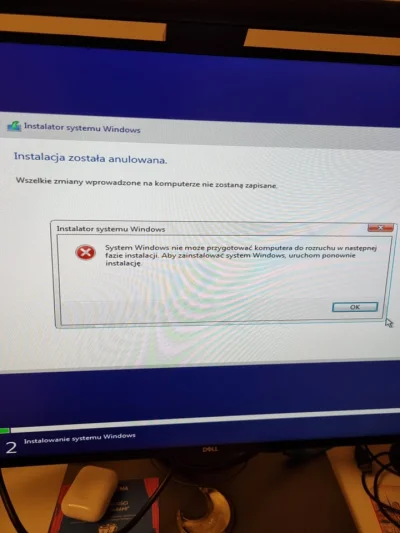 vaqu - Hej, złożyłem nowego kompa i mam problem z instalacją Windowsa 10. Po wyborze ...