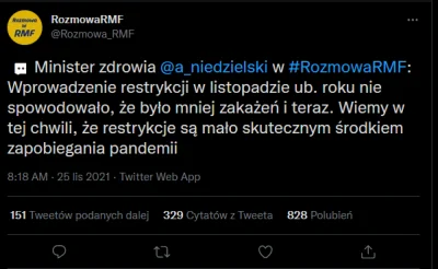 L.....e - Święta idą, nawet psychopata Niedzielski zaczął mówić ludzkim głosem. Do do...