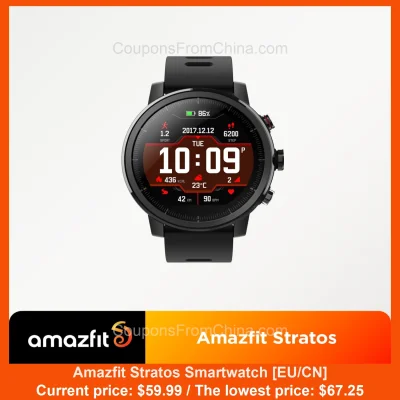 n____S - Amazfit Stratos Smartwatch [EU/CN]
Cena: $59.99 (najniższa w historii: $67....