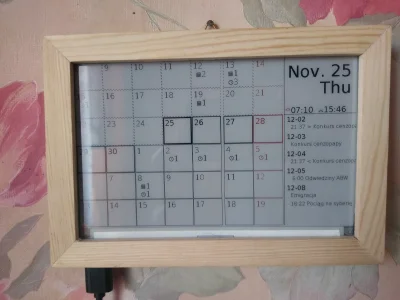 HalEmmerich - Zrobiłem sobie kalendarz na Raspberry Pi Zero i trójkolorowym wyświetla...