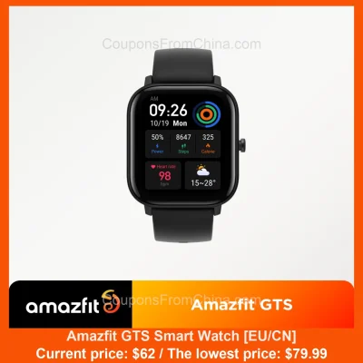 n____S - Amazfit GTS Smart Watch [EU/CN]
Cena: $62.00 (najniższa w historii: $79.99)...