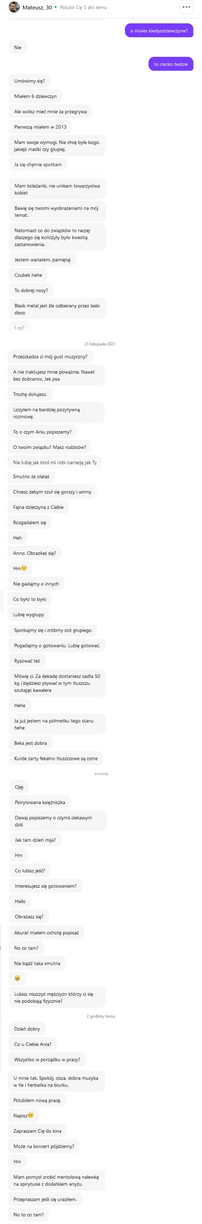 okrim - 30 letni Mateusz powiedział, że jestem pierwszą dziewczyną (założyłem fejka),...