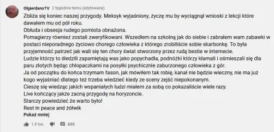 K.....e - @De_besta: Tak było. Trzeba było zejść niepokonanym a nie tak jak teraz daw...