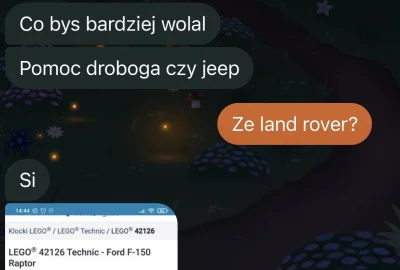 jadaszekk - Chłopaki szybka akcja macie do wyboru land rovera i nowy wóz pomocy drogo...