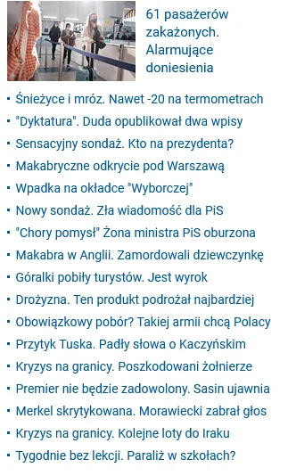 polock - Ile pozytywnych wiadomości na głównej stronie wp.pl widzicie? Te mendy robią...