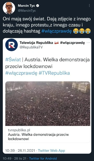 pokpok - #prawactwotoklamstwo

TV republika publikuje info o proteście ilustrując je ...