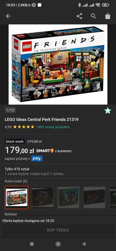 Fishuur - O 18:20 bardzo fajna cena na Central Perk
https://allegro.pl/oferta/lego-id...