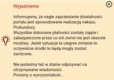 AssRock - Zakop za źródło. Informacja o powodzie zamknięcia roksy podaje sam serwis r...