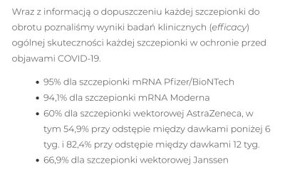 Ar_0 - No przecież jeszcze niewiadome było w ilu % chroni szczepionka. Grupa kontroln...