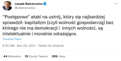 znowuzbanowanyprzez_8s6L - Balcerowicz pomimo swojego antywolnościowego podejścia do ...