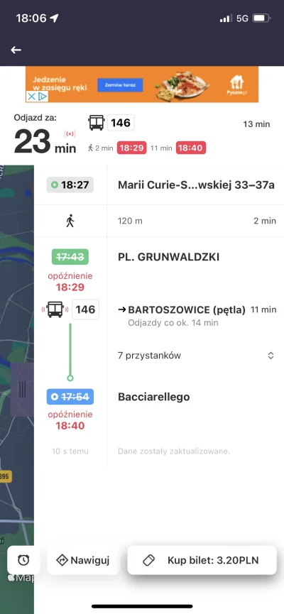 Souis - Mpk chyba próbuje rywalizować z PKP xD Ponad 50minut opóźnienia autobusu miej...