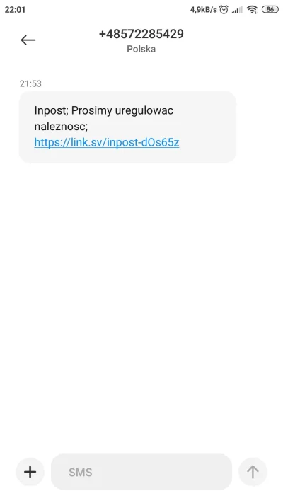 AVATARKUBA122 - #oszukujo #spam #scam #nieufaj takim wiadomościom 

#inpost możecie c...