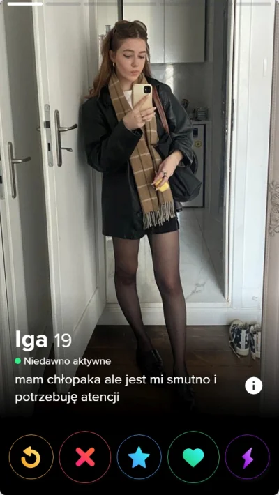 pisorgpl - Przynajmniej szczera. 

#tinder #tinderowki #p0lka