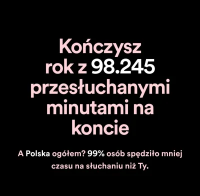 Pathfinder007 - Szukam osób, które są w tych 1% osób które słuchały spotify więcej cz...