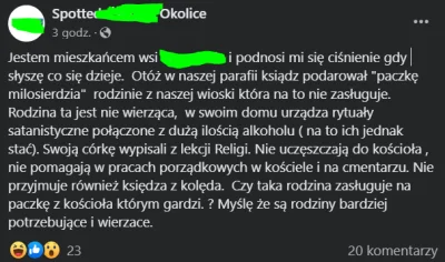 RandomowyMirek - Na lokalnej/gminnej grupie spotted zamieszczono taki "anonimowy" wpi...