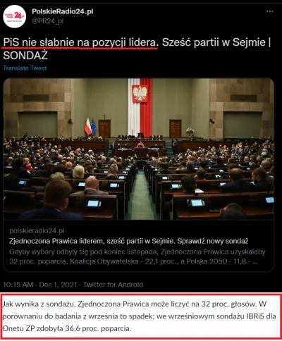 czeskiNetoperek - Ten opis do sondaż, w którym PiSowi ebnęło o 5pp xDDD

#tvpis #be...