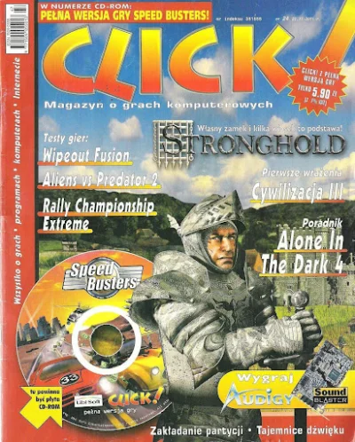 sheslostcontrolagain - Click!, wydanie z 2001 lub 2002. Na CD pełna wersja gry Speed ...