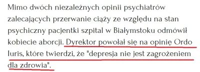saakaszi - Szpital w Białymstoku odmówił aborcji. Powołał się na opinię Ordo Iuris.
...