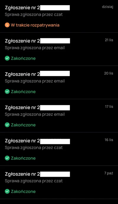 d.....s - > @devones Zacznij od potwierdzenia tych reklamacji/zgłoszeń, już za dużo b...