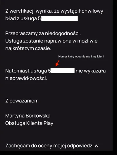 d.....s - Tak wyglądała jeszcze odpowiedź z zgłoszenia 20 listopada, dziś uznali że j...