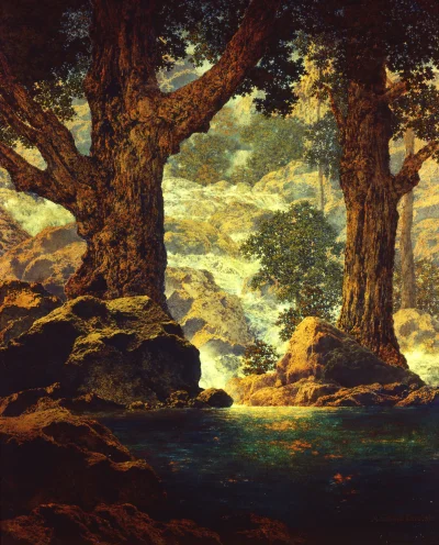 Borealny - Maxfield Parrish (Amerykanin, 1870-1966)
Cascades, 1960

#malarstwo #obraz...