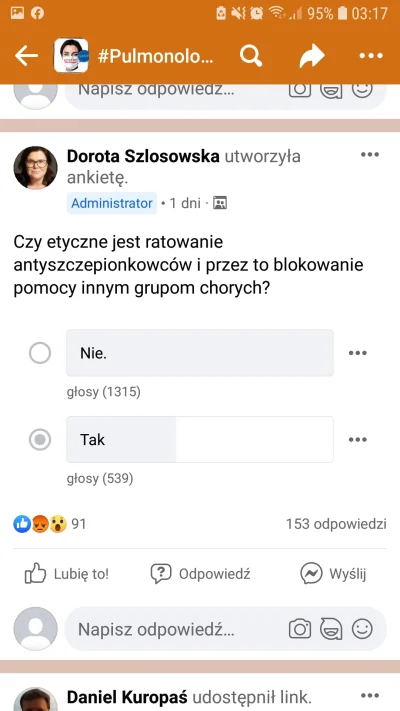 jaszczu - Co się dzieje z tymi ludźmi?
Na zdjęciu pytanie z grupy ma fb #pulmonolog ...