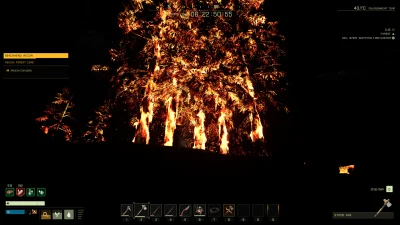 acidd - nie można odpalać ogniska przy drzewie bo się las zacznie jarać xD