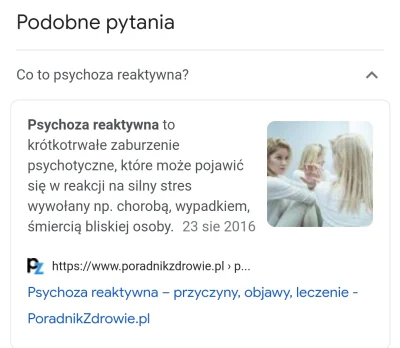 M.....l - > @MojWlasciciel: Reaktywne zaburzenia psychotyczne.
@saakaszi: no bez jaj....