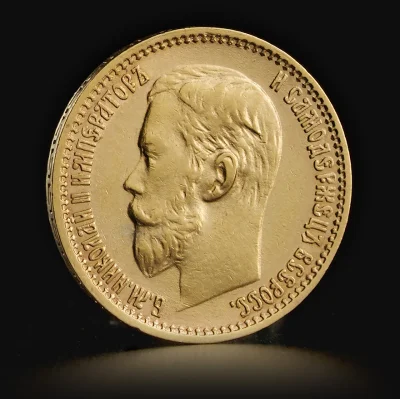 OKotek - @spacjesc_pracowac: Złote Rosyjskie 5 Rubli – Mikołaj II – 3,87 g złota