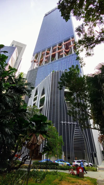 kotbehemoth - Nowy drapacz chmur w dzielnicy biznesowej Singapuru wygląda jakby już w...