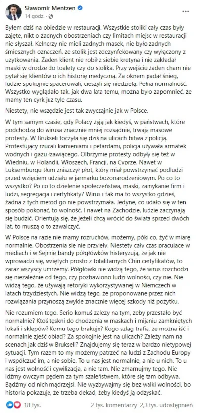 wojna - > To u nas jest normalnie, a nie u nich

Ehhhh, wszyscy już maja obostrzenia,...